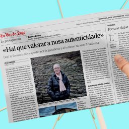 Os prados da Albela en un artículo de el periódico La Voz de Galicia.