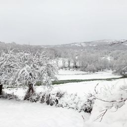 Nieve en Triacastela